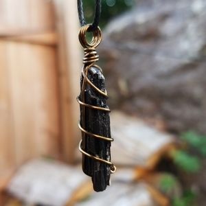 SOLD!! Black Tourmaline EMF PROTECTION Necklace